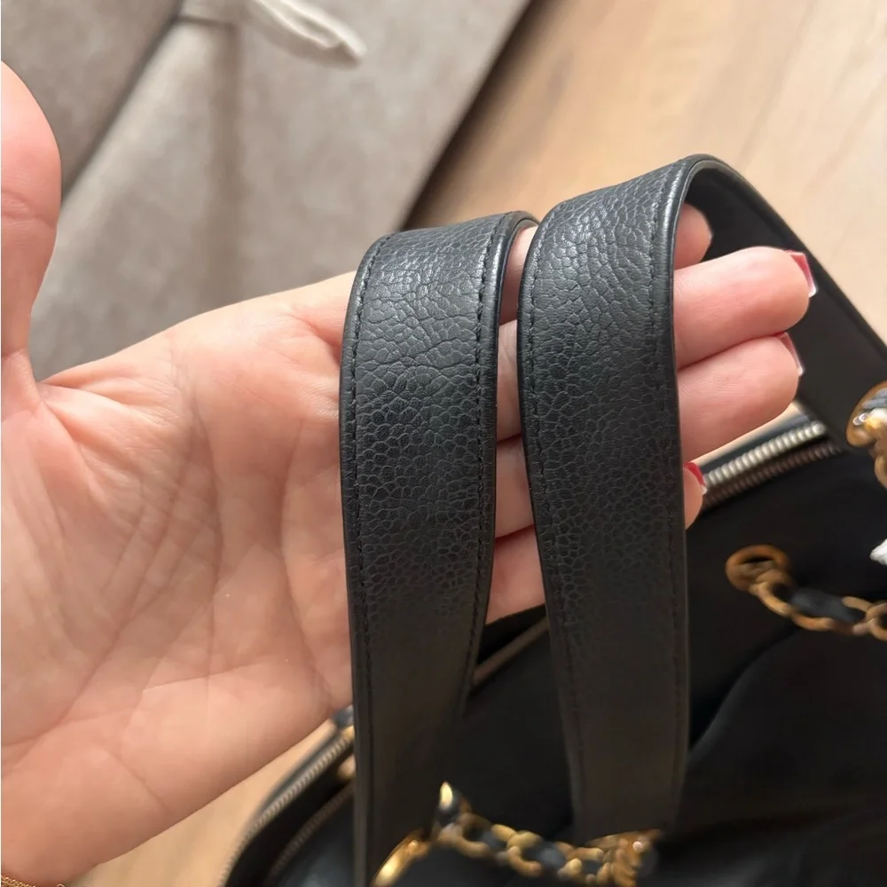 Authentic CHANEL black Caviar leather timeless Dome tote - Picture 11 of 16